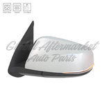 DOOR MIRROR LH POWER HTD CHROME W/SIGNAL W/O BLIND SPOT MANUAL FOLD — photo 1