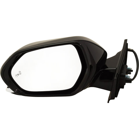 DOOR MIRROR LH POWER PTM HTD W/BLIND SPOT/MANUAL FOLDING