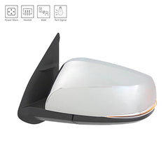 DOOR MIRROR LH POWER HTD CHROME CAP W/SIGNAL/BLIND SPOT/ MANUAL FOLD