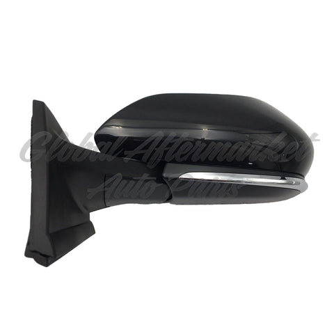 DOOR MIRROR LH POWER PTM HTD W/BLIND SPOT GLOSS BLACK BASE