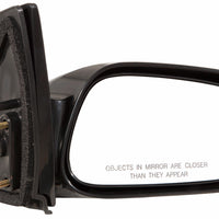DOOR MIRROR RH MANUAL NON-FOLDAWAY GLOSS BLACK PTM