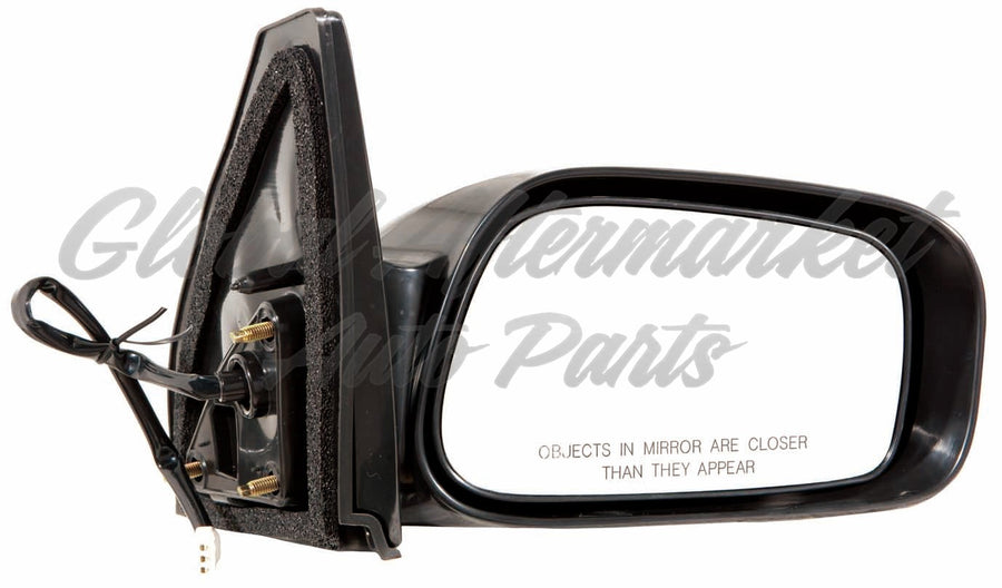 DOOR MIRROR RH POWER NON-FOLDAWAY GLOSS BLACK PTM