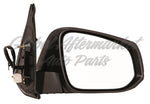 DOOR MIRROR RH CONVEX GLASS POWER HTD BLACK TEXTURED W/O SIGNAL/BLIND SPOT/ MANUAL FOLD — photo 1