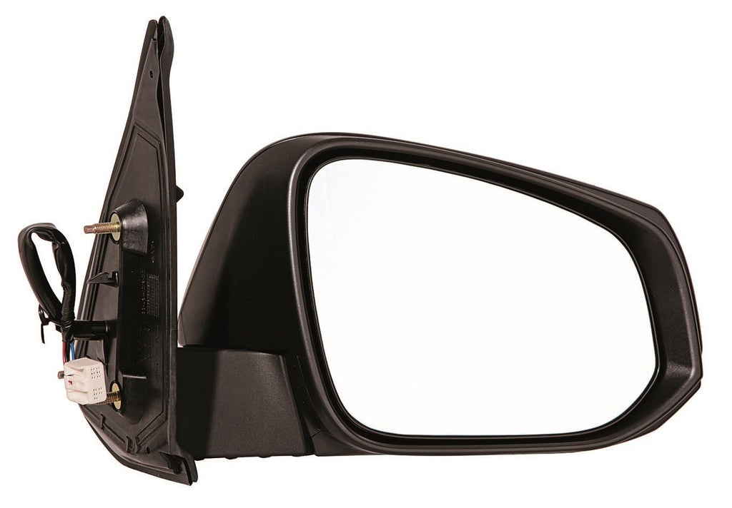 DOOR MIRROR RH CONVEX GLASS POWER HTD BLACK TEXTURED W/O SIGNAL/BLIND SPOT/ MANUAL FOLD