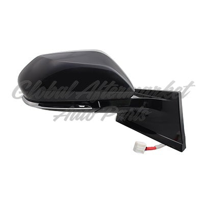 DOOR MIRROR RH POWER HEATED GLOSS BLACK COVER W/O BLIND SPOT