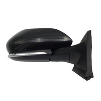 DOOR MIRROR RH POWER PTM GLOSS BLACK W/BLIND SPOT