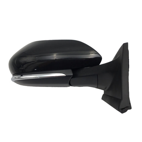 DOOR MIRROR RH POWER PTM GLOSS BLACK W/BLIND SPOT