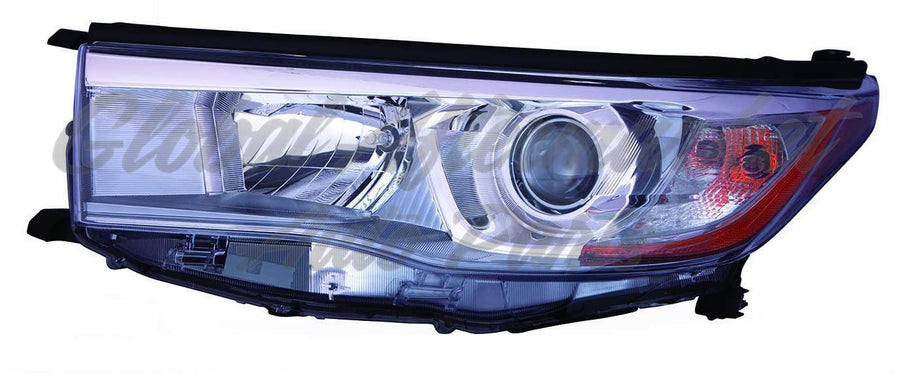 HEAD LAMP LH W/SMOKED CHROME BEZEL CAPA