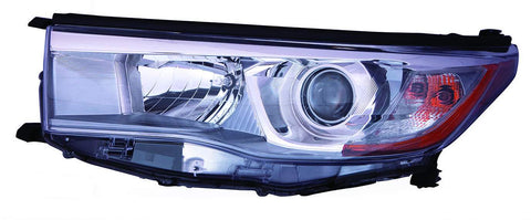 HEAD LAMP LH W/SMOKED CHROME BEZEL HQ