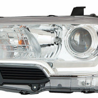 HEAD LAMP LH HALOGEN CHROME BEZEL W/O LED DRL