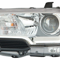 HEAD LAMP LH HALOGEN BLACK/CHROME BEZEL W/O LED DRL HQ