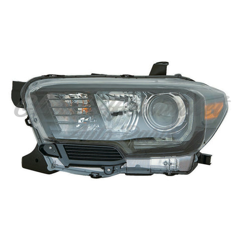 HEAD LAMP LH HALOGEN W/LED DRL/FOG LAMP/BLACK BEZEL CAPA