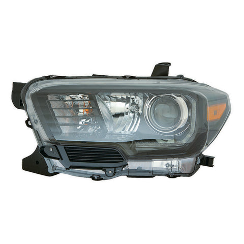 HEAD LAMP LH HALOGEN W/LED DRL/FOG LAMP/BLACK BEZEL