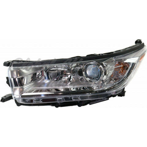 HEAD LAMP LH W/SMOKED CHROME W/CHROME BEZEL W/O LED DRL LE/LE PLUS/XLE MODEL HQ