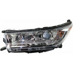 HEAD LAMP LH W/SMOKED CHROME W/CHROME BEZEL W/O LED DRL LE/LE PLUS/XLE MODEL CAPA — photo 1