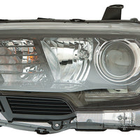 HEAD LAMP LH W/LED FOG LAMP BLACK BEZEL CAPA