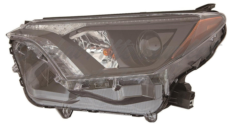 HEAD LAMP LH W/ BLACK BEZEL HALOGEN NORTH AMERICAN BUILT