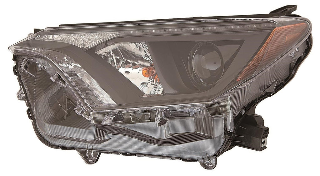 HEAD LAMP LH W/ BLACK BEZEL HALOGEN NORTH AMERICAN BUILT