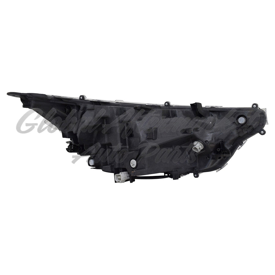 HEAD LAMP LH CHROME BEZEL NORTH AMERICAN BUILT ADVENTURE/ LTD/ TRAIL/ TRD/ XLE/XLE PREMIUM EXCLUDE HYBRID HQ