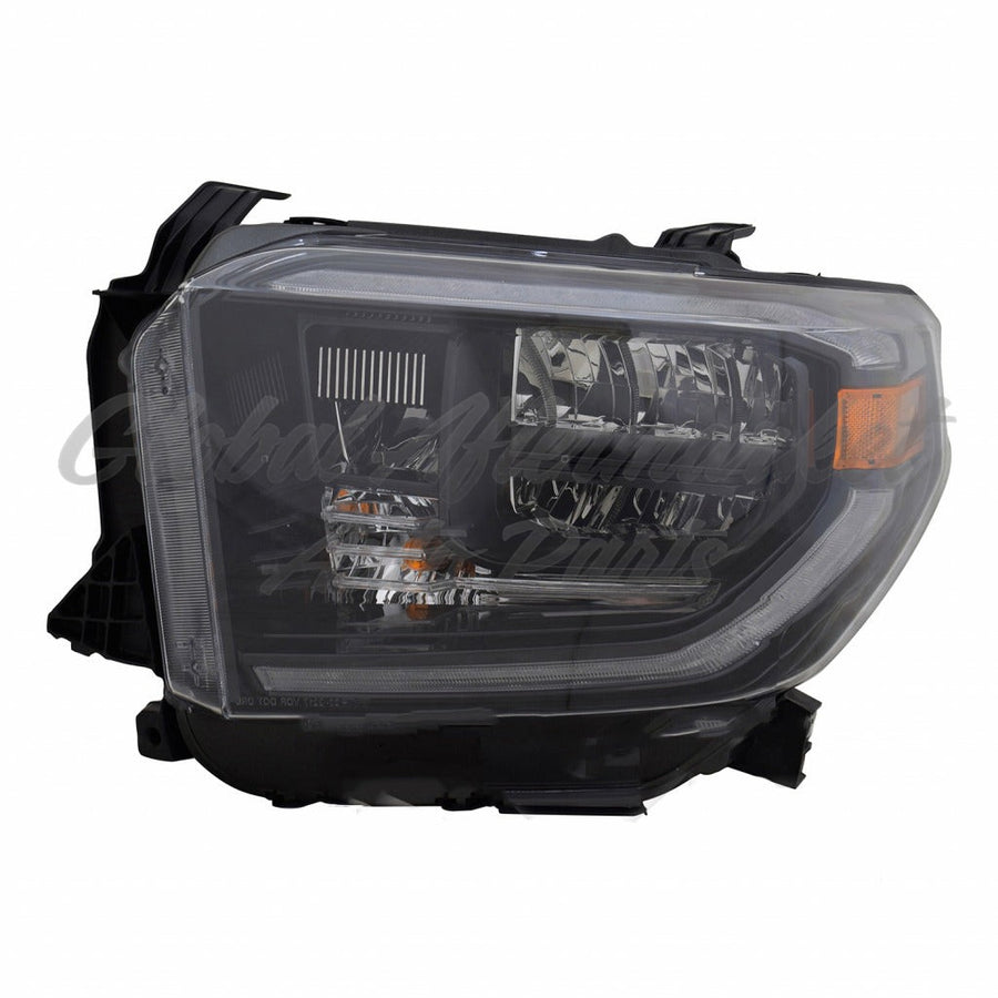 HEAD LAMP LH BLACK TRIM W/LED DRL