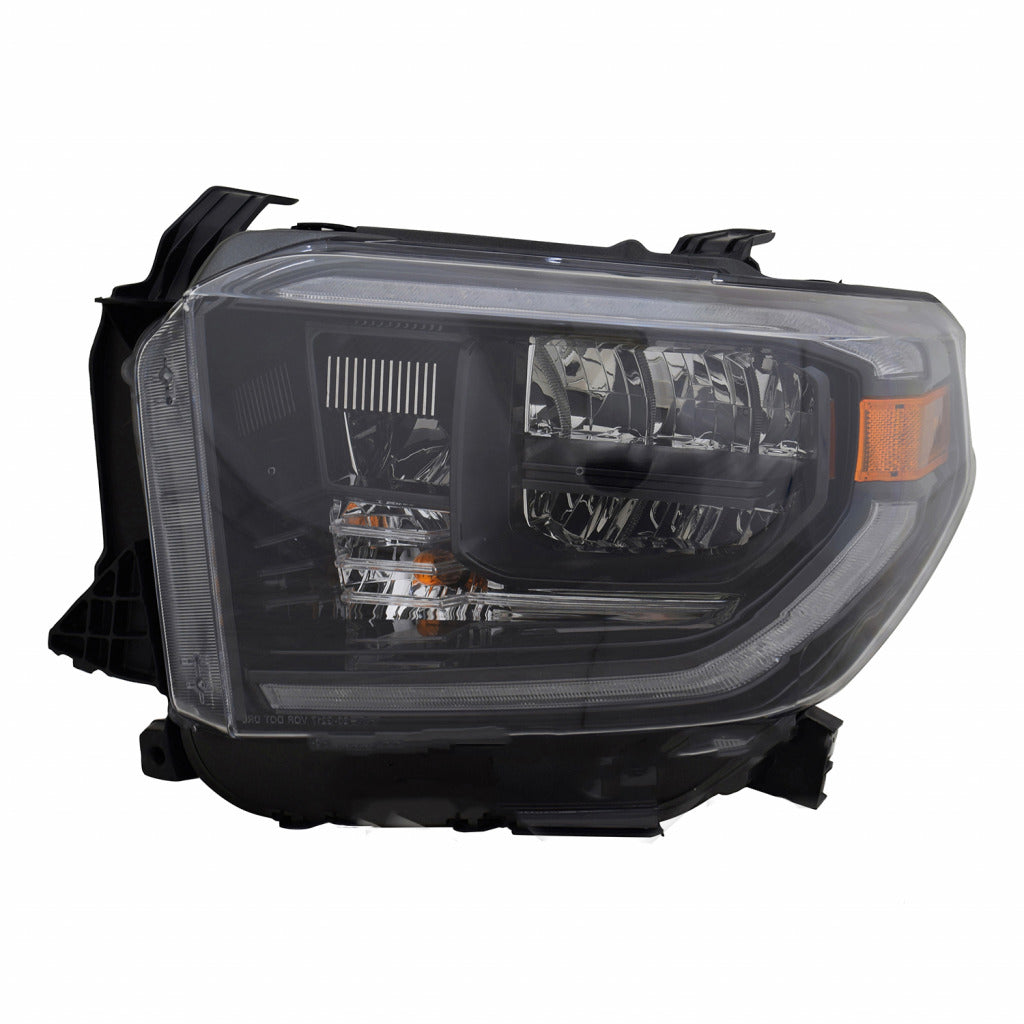 HEAD LAMP LH BLACK TRIM W/LED DRL