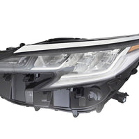HEAD LAMP LH LED CHROME BEZEL W/LED LOWER STRIP FOR LTD HQ