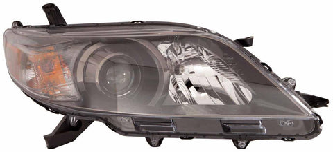 HEAD LAMP RH W/BLACK BEZEL SE MODEL HQ