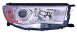 HEAD LAMP RH W/BRIGHT CHROME BEZEL CAPA — photo 1