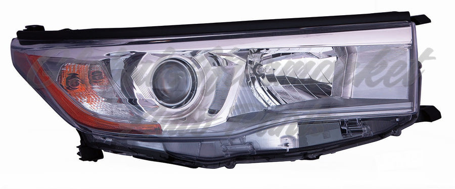 HEAD LAMP RH W/SMOKED CHROME BEZEL CAPA