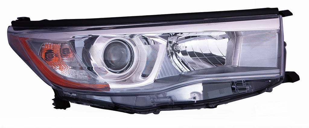 HEAD LAMP RH W/SMOKED CHROME BEZEL CAPA