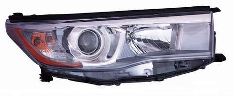 HEAD LAMP RH W/SMOKED CHROME BEZEL CAPA
