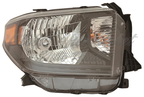HEAD LAMP RH W/BLACK BEZEL W/O LED RUNNING LAMP CAPA