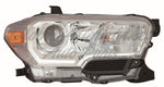 HEAD LAMP RH HALOGEN CHROME BEZEL W/O LED DRL — photo 1