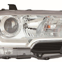 HEAD LAMP RH HALOGEN CHROME BEZEL W/O LED DRL