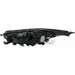 HEAD LAMP RH W/SMOKED CHROME W/CHROME BEZEL W/O LED DRL LE/LE PLUS/XLE MODEL — photo 1