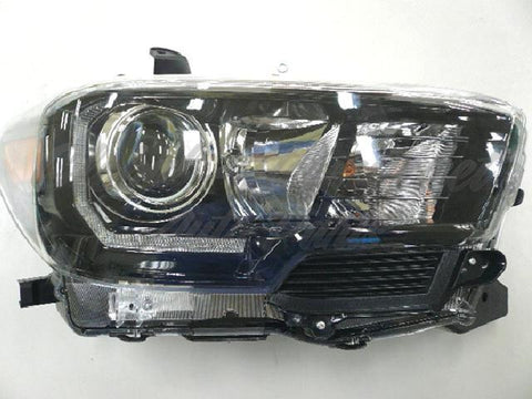 HEAD LAMP RH W/LED FOG LAMP BLACK BEZEL