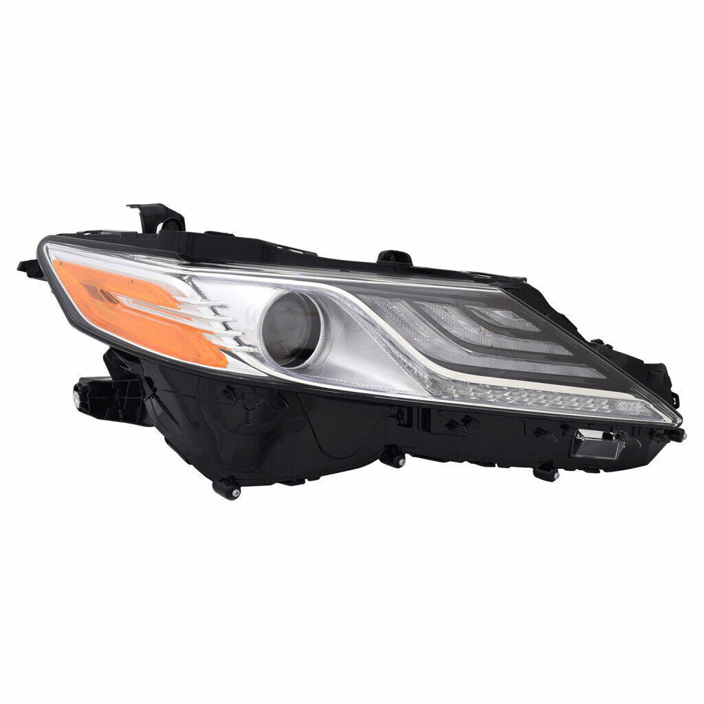 HEAD LAMP RH CHROME BEZEL W/LED DRL W/O ADAPTIVE LAMPS XLE MODEL HQ