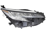 HEAD LAMP RH LED CHROME BEZEL W/ LED LOWER STRIP FITS LTD HQ — photo 1
