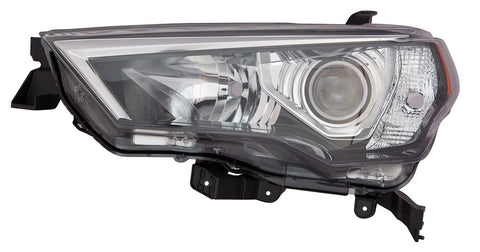 HEAD LAMP LH HALOGEN W/CHROME TRIM/BLACK BEZEL
