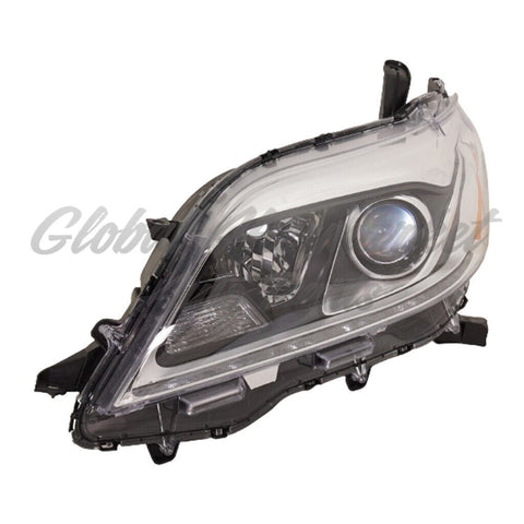 HEAD LAMP LH HID CHROME BEZEL HQ
