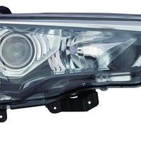 HEAD LAMP RH HALOGEN W/CHROME TRIM/BLACK BEZEL HQ