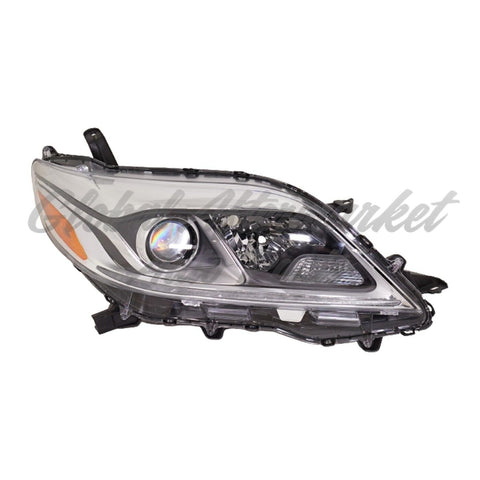 HEAD LAMP RH HID CHROME BEZEL HQ