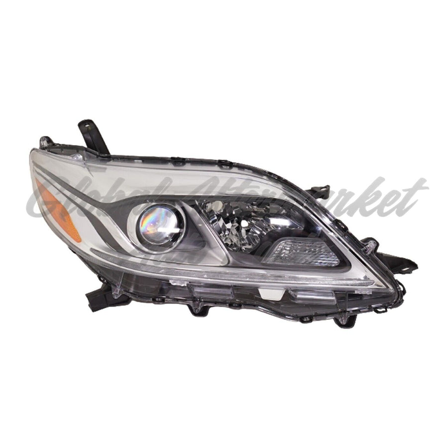 HEAD LAMP RH HID CHROME BEZEL HQ