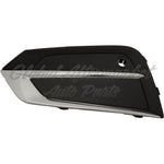 FOG LAMP COVER LH TEXTURED BLACK W/CHROME MOLDING — photo 1