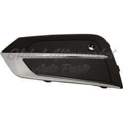 FOG LAMP COVER LH TEXTURED BLACK W/CHROME MOLDING