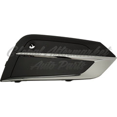 FOG LAMP COVER RH TEXTURED BLACK W/CHROME MOLDING STRIP
