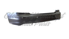 BUMPER RR PRIMED W/2 AUTO PARK SENSOR/2 PARK DISTANCE SENSOR W/O BLIND SPOT BRACKETS