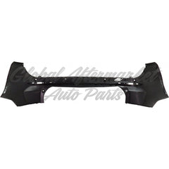 BUMPER RR W/4 PARK ASSIST SENSOR W/O SLOTS FOR CHROME TRIM