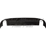 VALANCE RR LOWER TEXTURED BLACK W/ROUND DUAL EXHAUST HOLES W/O TRAILER HITCH — photo 1