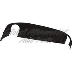 VALANCE RR LOWER TEXTURED BLACK W/ROUND DUAL EXHAUST HOLES W/O TRAILER HITCH